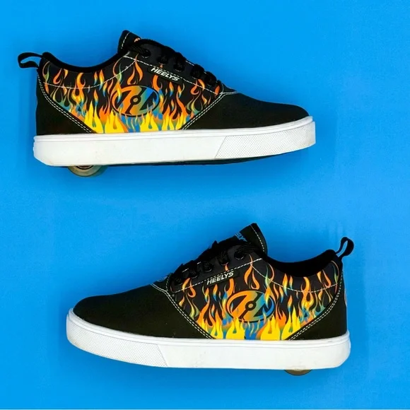 Heelys Black Skate Shoes with Orange Logo - Picture 2 of 11